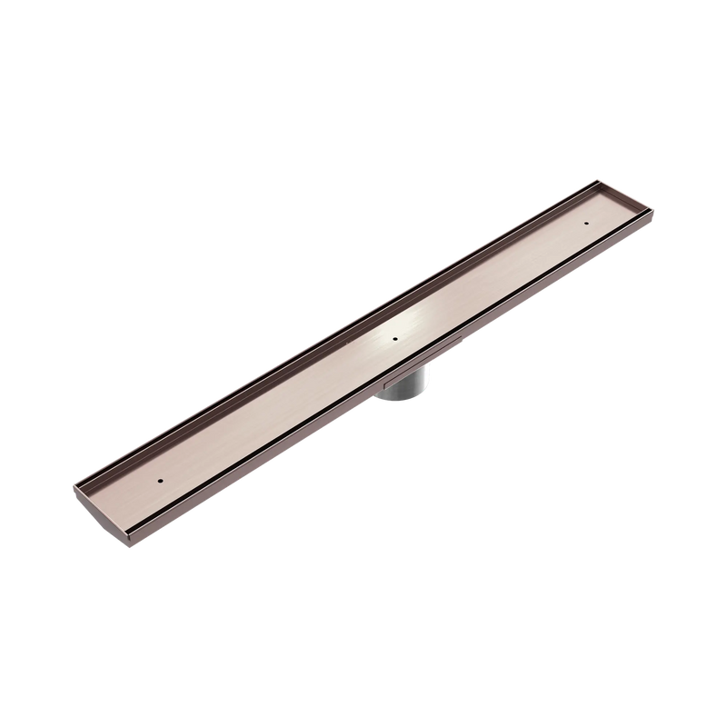 Nero Tile Insert V Channel Floor Grate 80mm Outlet