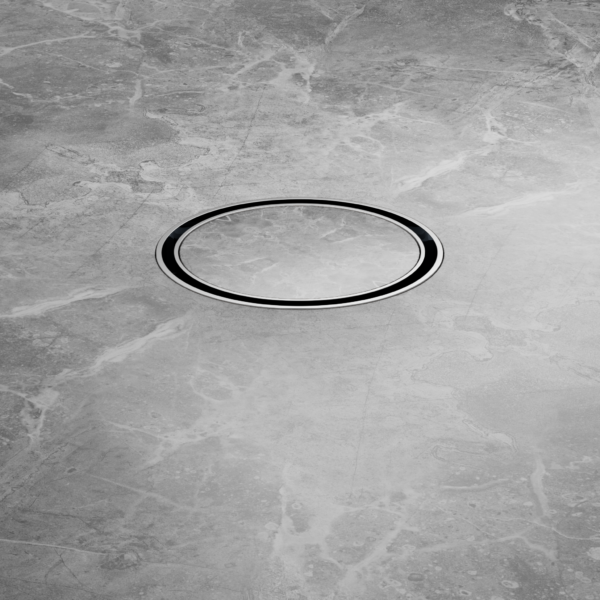 Nero 100MM Round Tile Insert Floor Waste 50MM Outlet
