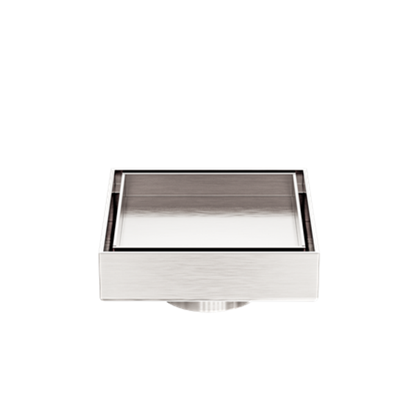 Nero 100MM Square Tile Insert Floor Waste 50MM Outlet