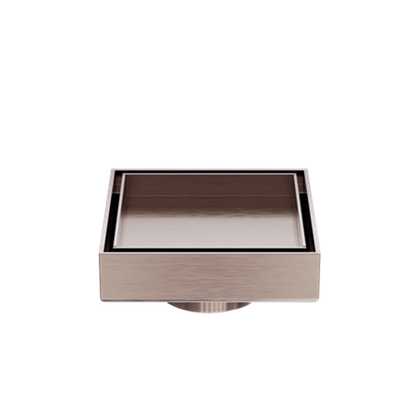 Nero 100MM Square Tile Insert Floor Waste 50MM Outlet