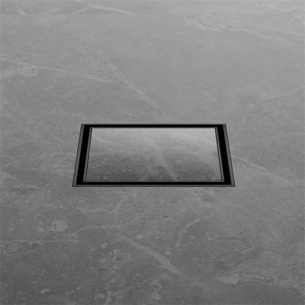 Nero 100MM Square Tile Insert Floor Waste 50MM Outlet