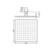 Nero 250MM Square Shower Head