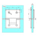 Nero 180 Degree Glass to Glass Shower Hinge 10mm Glass