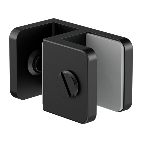 Nero Over-Panel Glass To Glass Fitting 10mm Glass