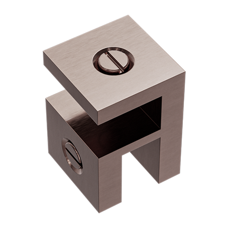 Nero Over-Panel Glass to Glass Fitting 10mm Glass