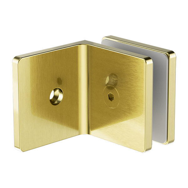 Nero 90 Degree Glass To Wall Bracket 10mm Glass