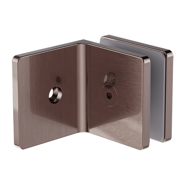 Nero 90 Degree Glass To Wall Bracket 10mm Glass