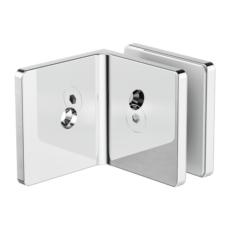 Nero 90 Degree Glass To Wall Bracket 10mm Glass