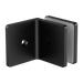 Nero 90 Degree Glass To Wall Bracket 10mm Glass