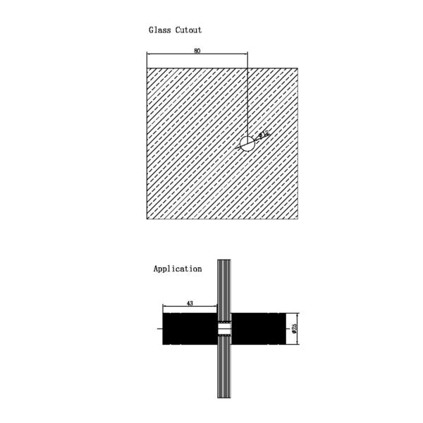 Nero Round Shower Knob