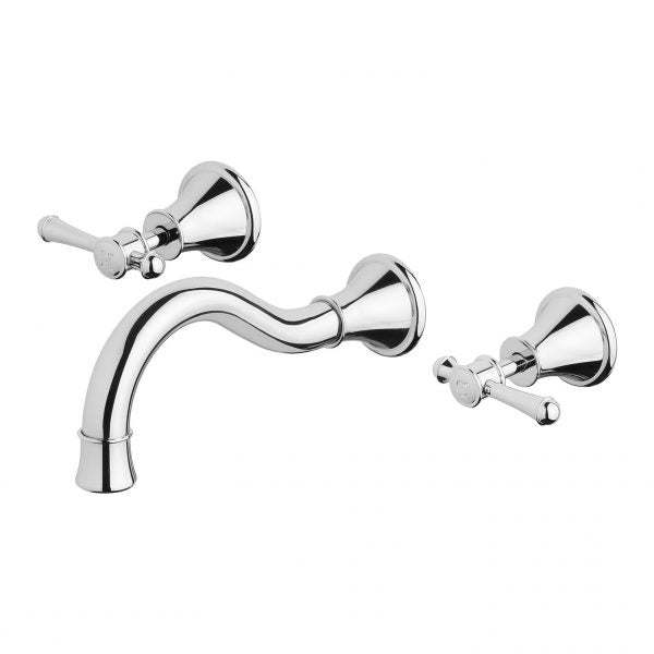 Phoenix Nostalgia Lever Basin / Bath Set 180mm Shepherds Crook