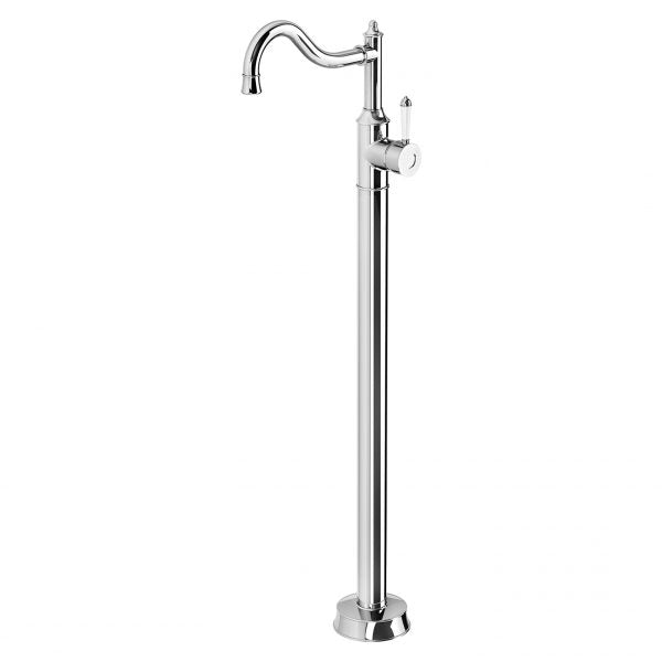 Phoenix Nostalgia Floor Mounted Bath Mixer Shepherds Crook CHR