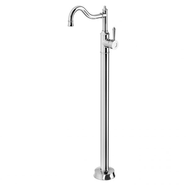 Phoenix Nostalgia Floor Mounted Bath Mixer Shepherds Crook CHR