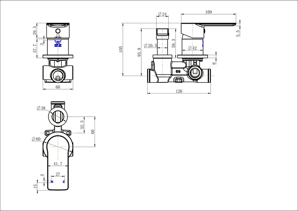 Modern National Nova Divertor Mixer