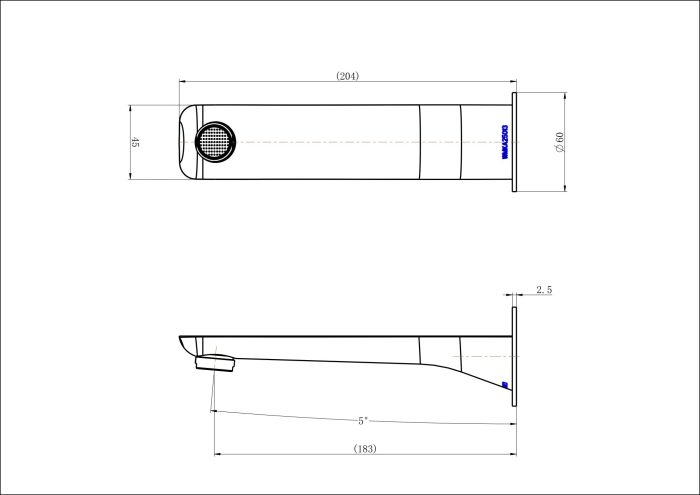 Modern National Nova Bath/Basin Spout