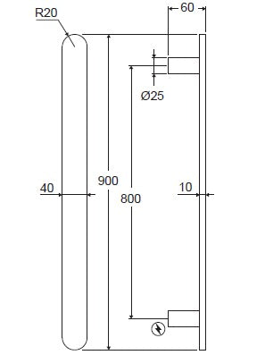 Modern National Nova Vertical Heated Towel Rail