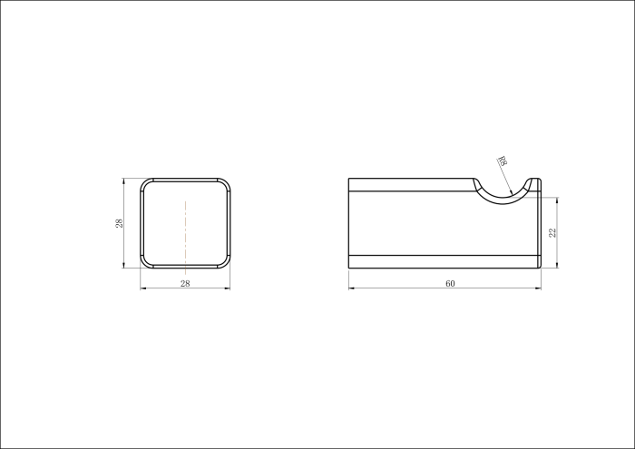 Modern National Nova Single Robe Hook