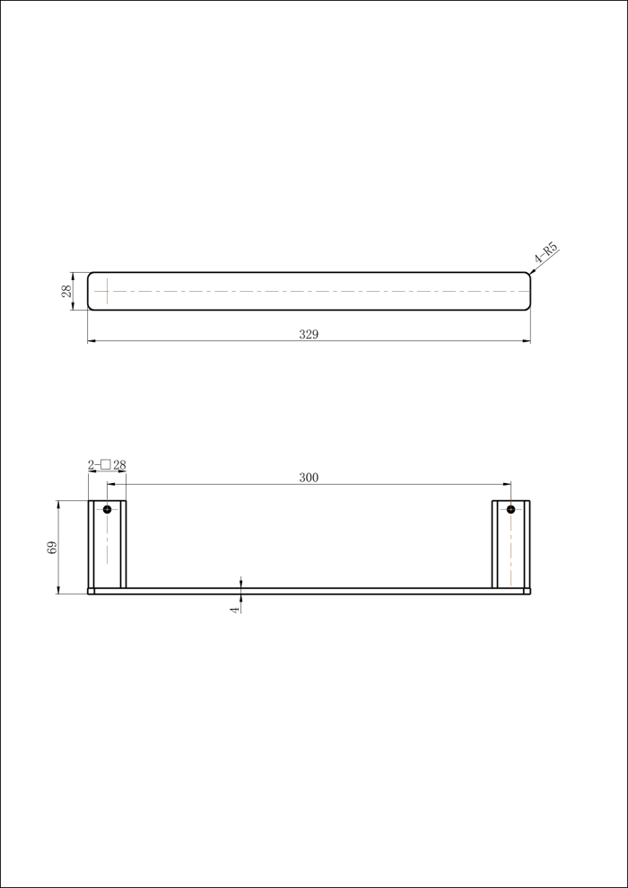 Modern National Nova Guest Towel Holder