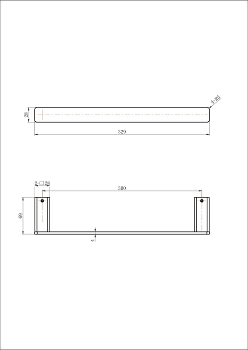 Modern National Nova Guest Towel Holder