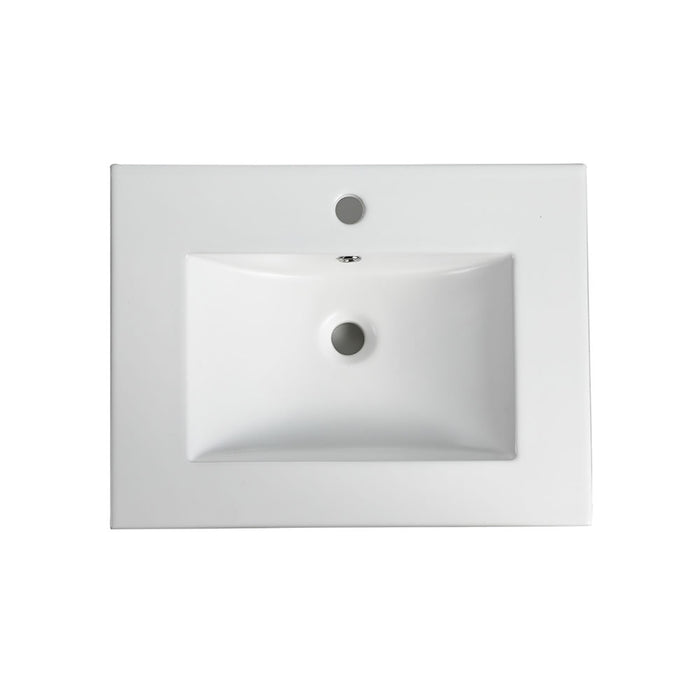 Naga Vanity Ceramic Basin Single 1TH 600mm