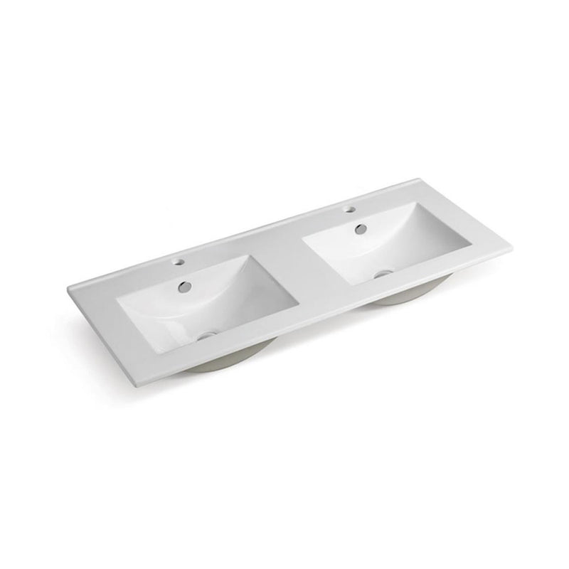 BNK Naga Vanity Ceramic Basin Double 1TH 1200mm