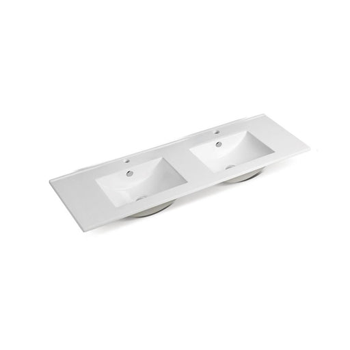 Naga Vanity Ceramic Basin Double 1TH 1200mm