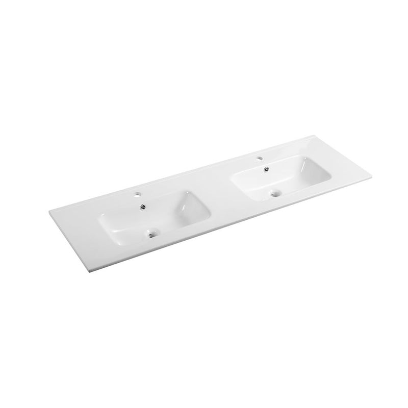 BNK Naga Vanity Ceramic Basin Double 1TH 1200mm