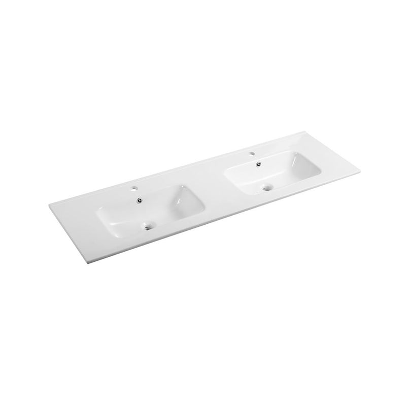 BNK Naga Vanity Ceramic Basin Double 1TH 1200mm