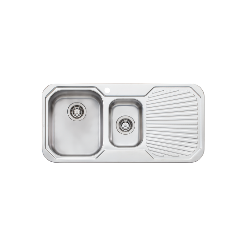Oliveri Petite 1 & 1/2 LH Bowl Sink With Drainer 980mm