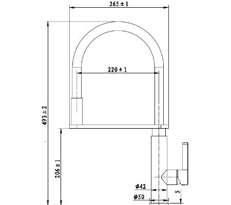 Millennium Porteno Pull Down Sink Mixer