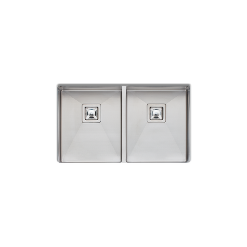 Oliveri Professional Series Double Bowl Undermount Sink 835x505x225mm
