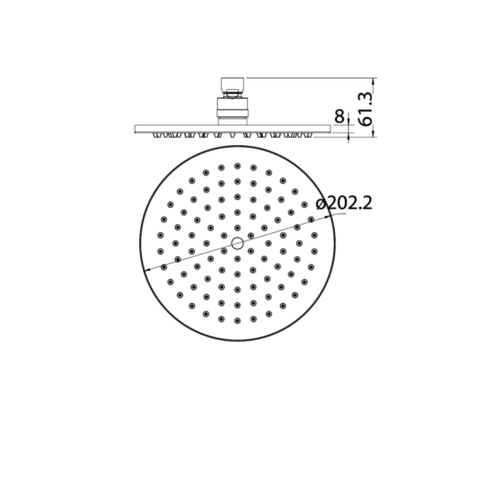 Cora Overhead Shower 200MM