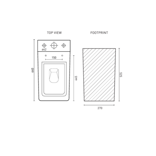 San Diego Rimless Back-To-Wall Toilet Suite