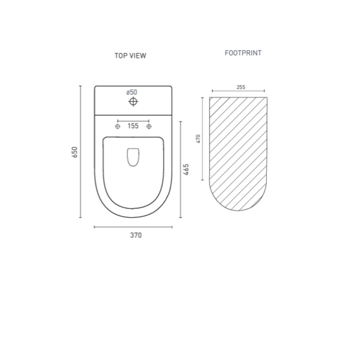 Adatto Ezi Height Rimless Toilet Suite