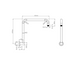 Square Gooseneck Shower Arm Chrome