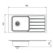 Oliveri Puro Single Bowl Topmount Care Sink With Drainer