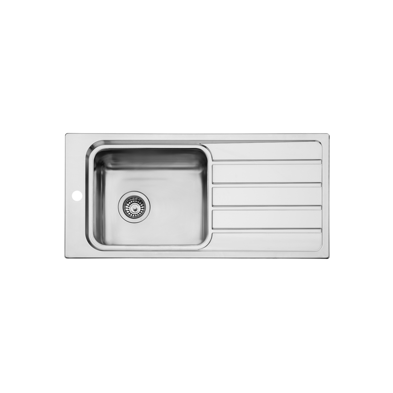 Oliveri Puro Single Bowl Dr Care Rev No Tap Hole
