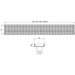 Phoenix Flat Channel Drain HG 75 x 750mm Outlet 45mm