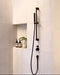 Meir Round Hand Shower on Rail Column