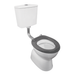 Johnson Suisse Plaza School-wise Ambulant Deluxe Vc Link Toilet Suite S Trap With Grey Seat & Ch Button
