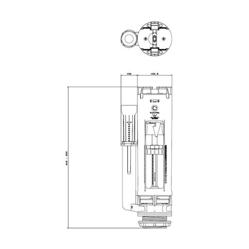 Caroma QuietFlow M5 Outlet Valve