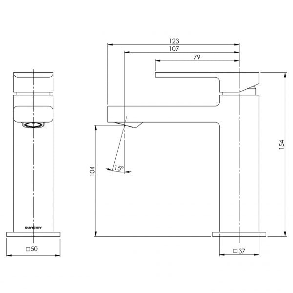 Phoenix Radii Basin Mixer