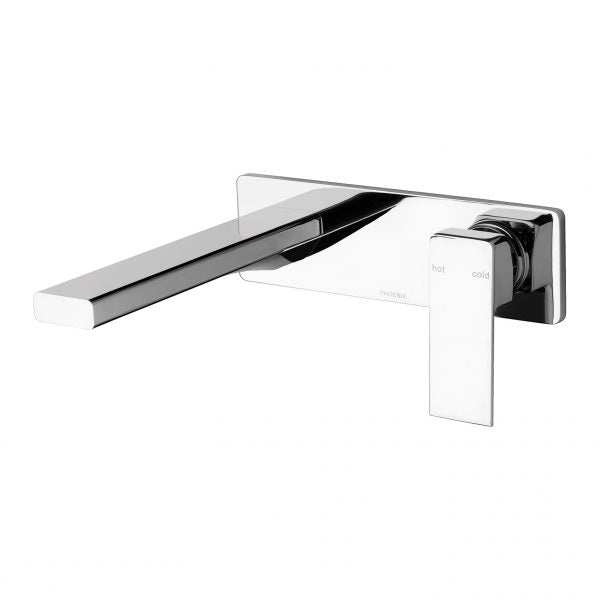 Phoenix Radii Wall Basin Mixer Set 200mm