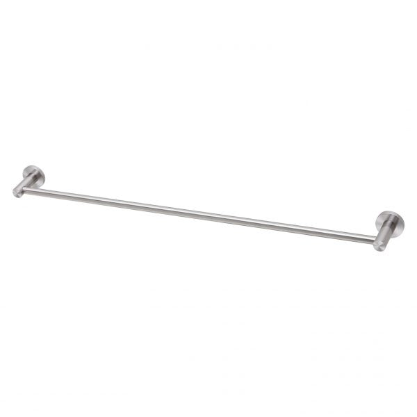 Phoenix Radii SS 316 Single Towel Rail Round Plate 800mm SS