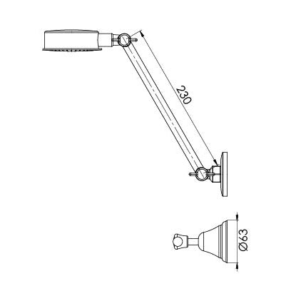 Phoenix Rhapsody Lever Shower Set CHR
