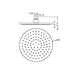Nero Round Shower Head