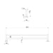 Phoenix Radii SS 316 Double Towel Rail 800mm Square Plate