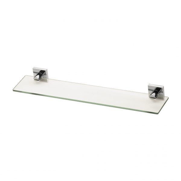 Phoenix Radii Glass Shelf Square Plate CHR