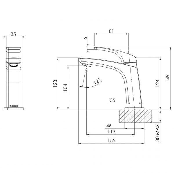 Phoenix Rush Basin Mixer