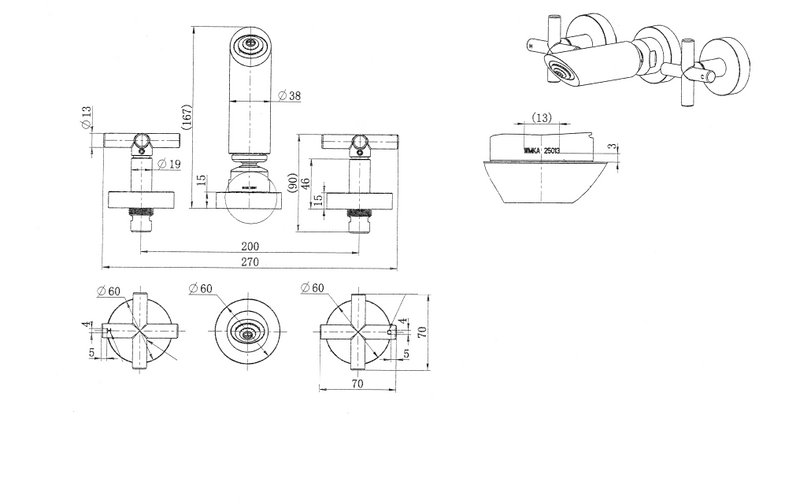 Modern National Ryker Shower Set